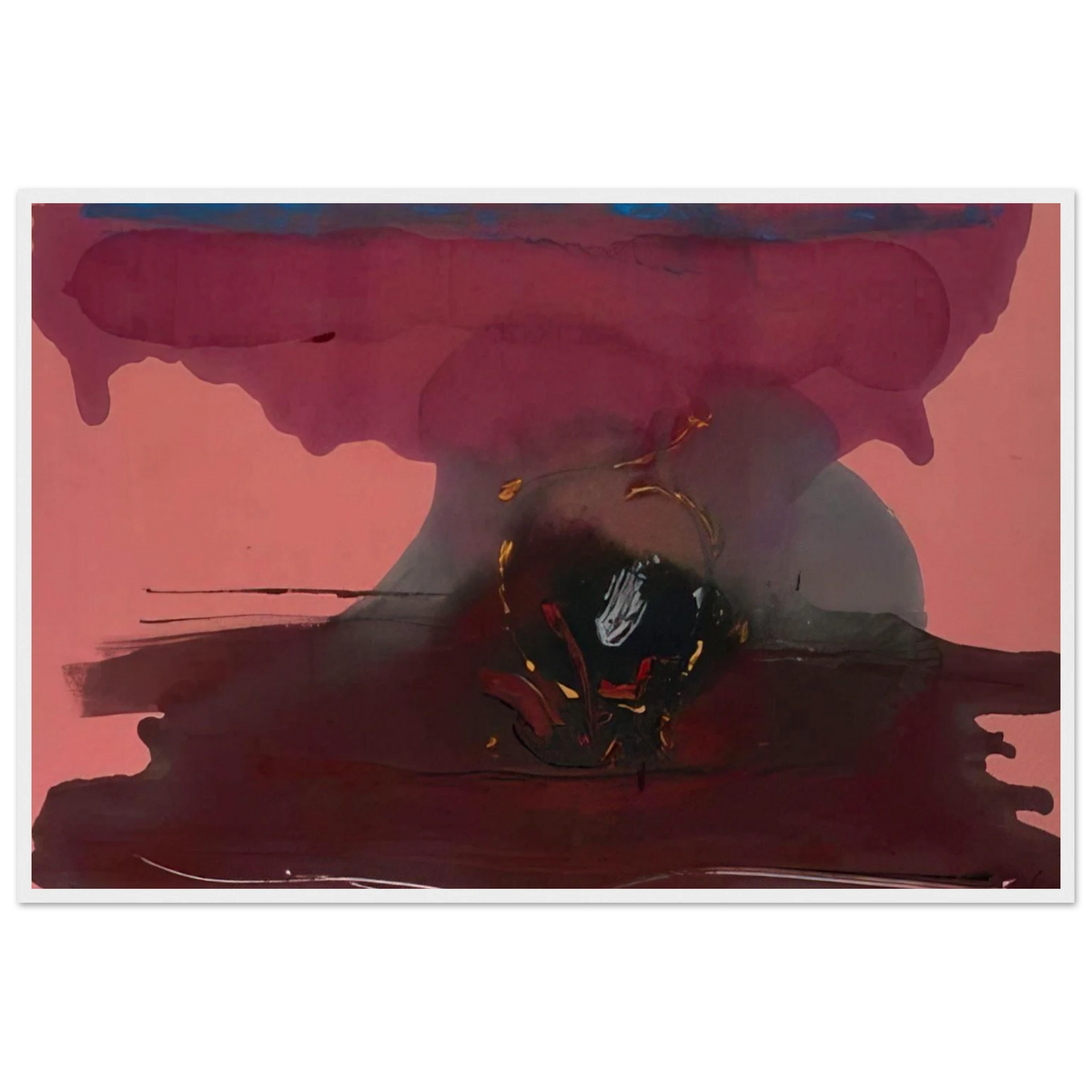 Harbinger - 1986 Framed Poster | Helen Frankenthaler Framed Prints Wall Art | Frankenthaler Helen