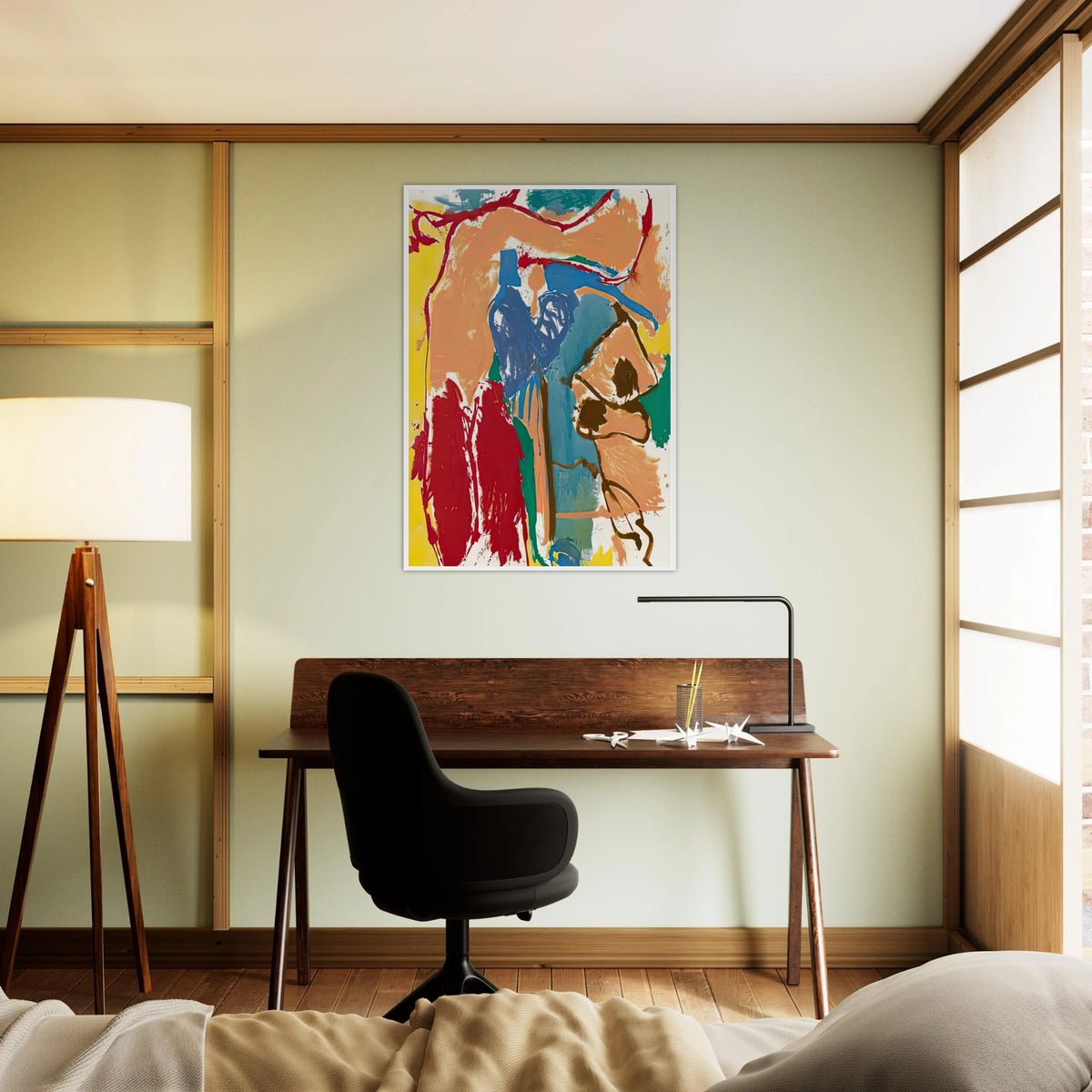 Mediterranean Thoughts, 1960- Framed Poster | Helen Frankenthaler Framed Prints Wall Art | Frankenthaler Helen