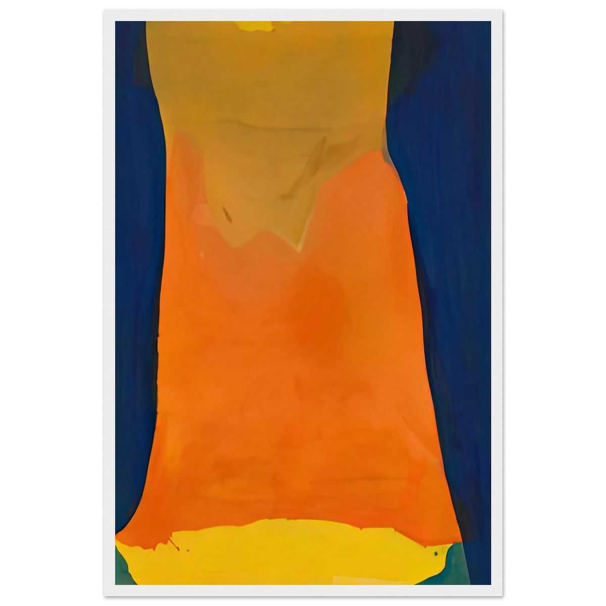 Orange Mood, 1963-64- Framed Poster | Helen Frankenthaler Framed Prints Wall Art | Frankenthaler Helen