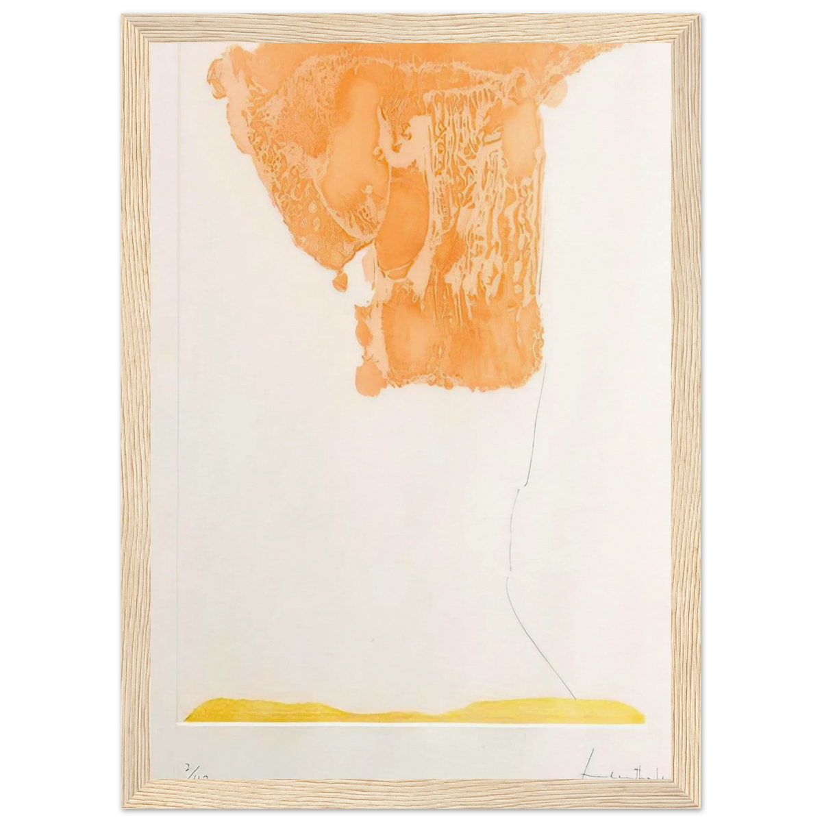 Pranzo Italiano - 1973 Framed Poster | Helen Frankenthaler Framed Prints Wall Art | Frankenthaler Helen