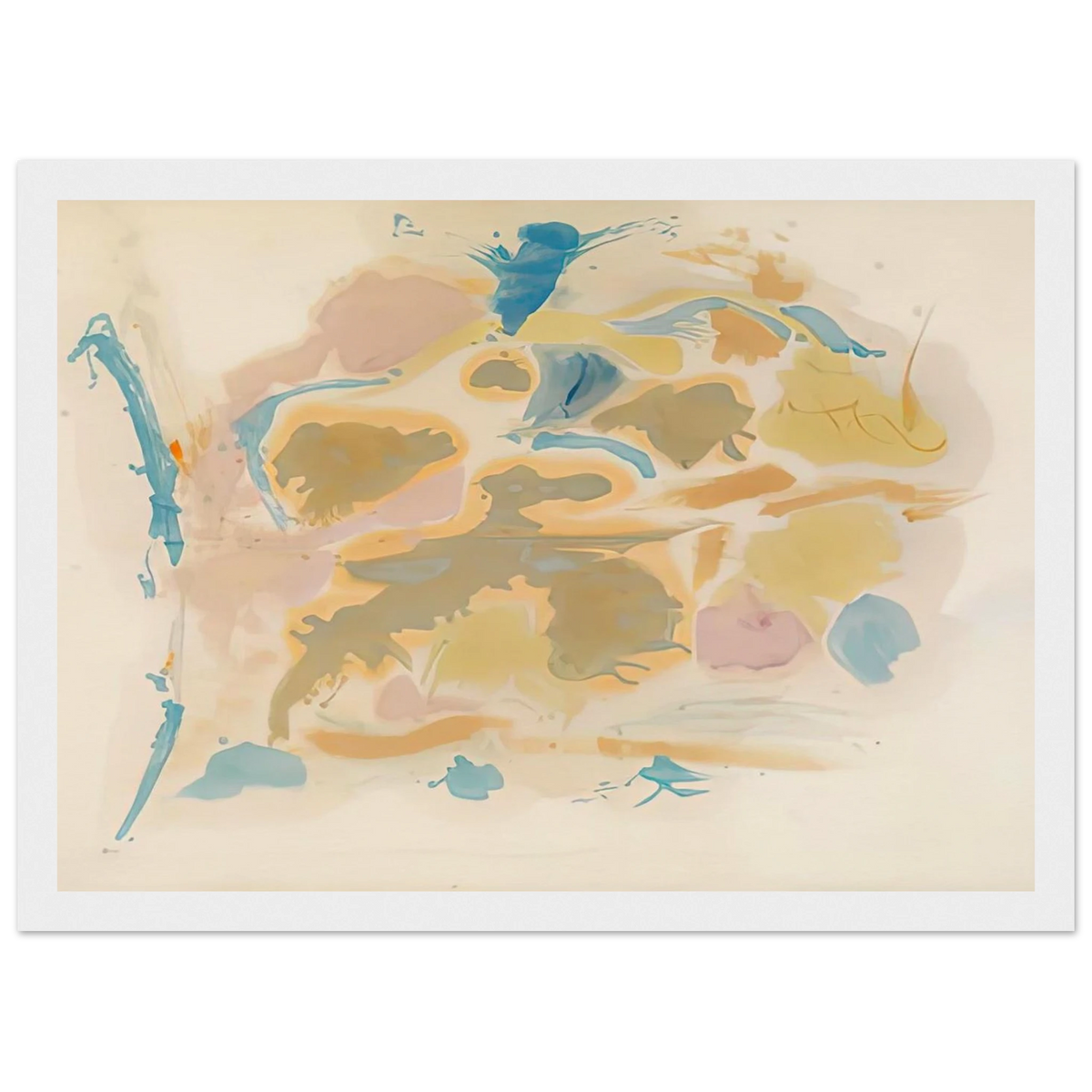 Shatter, 1953- Framed Poster | Helen Frankenthaler Framed Prints Wall Art | Frankenthaler Helen