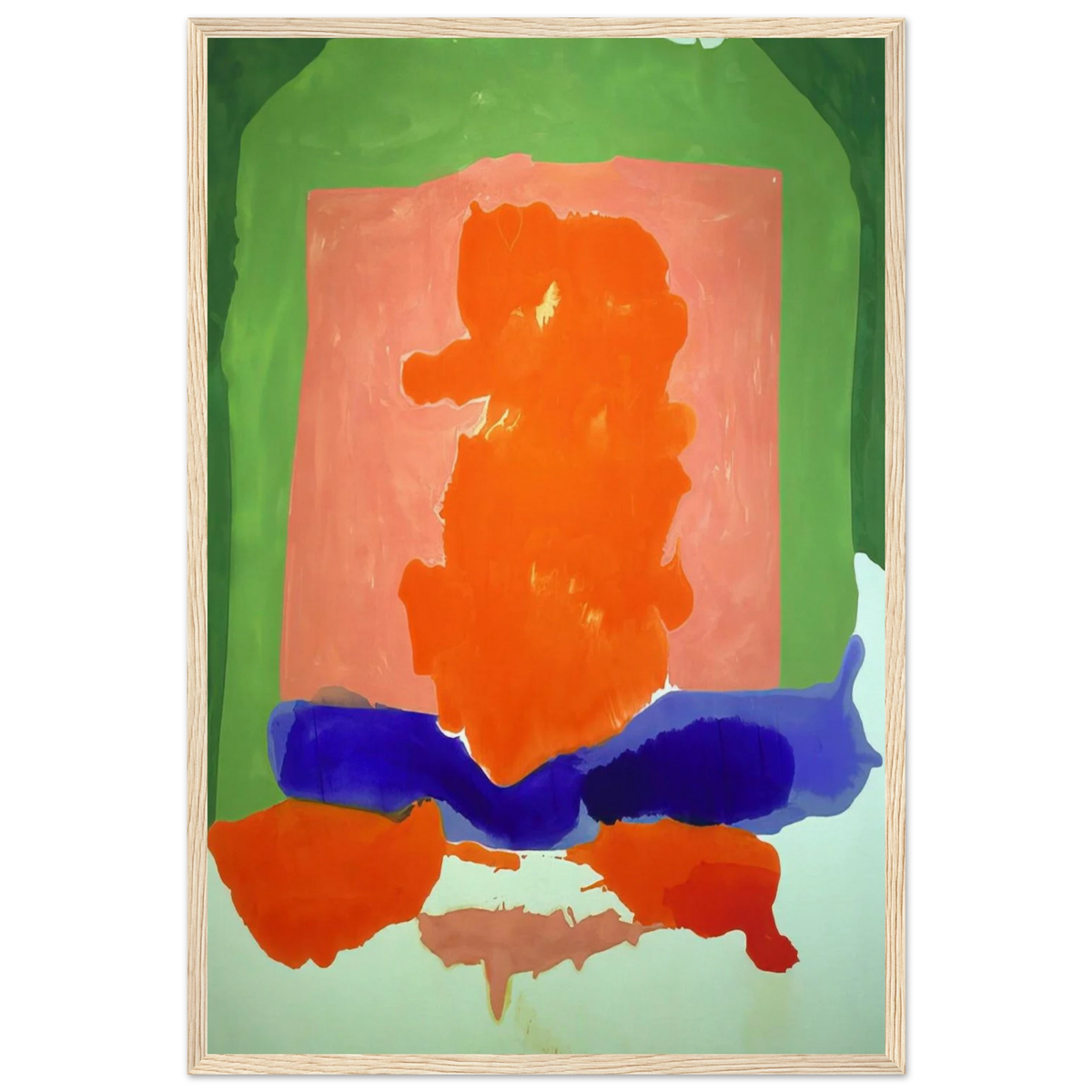 Small s Paradise - 1964 Framed Poster | Helen Frankenthaler Framed Prints Wall Art | Frankenthaler Helen
