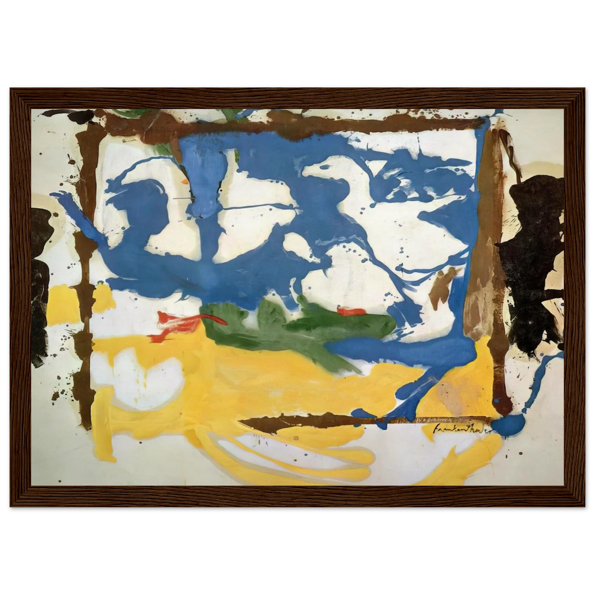 Swan Lake #2 - 1961 Framed Poster | Helen Frankenthaler Framed Prints Wall Art | Frankenthaler Helen