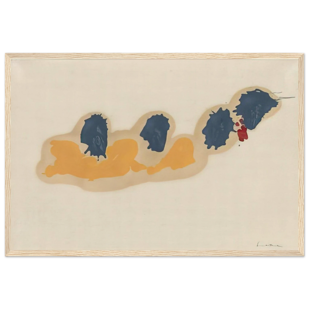 April IV - 1960 Framed Poster | Helen Frankenthaler Framed Prints Wall Art | Frankenthaler Helen