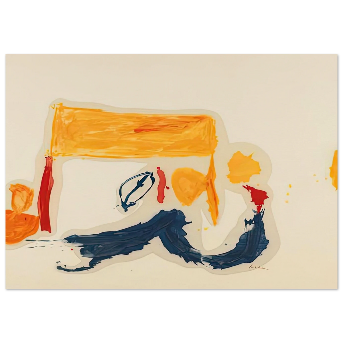 Yellow Games, 1962- Poster | Helen Frankenthaler Poster | Frankenthaler Helen