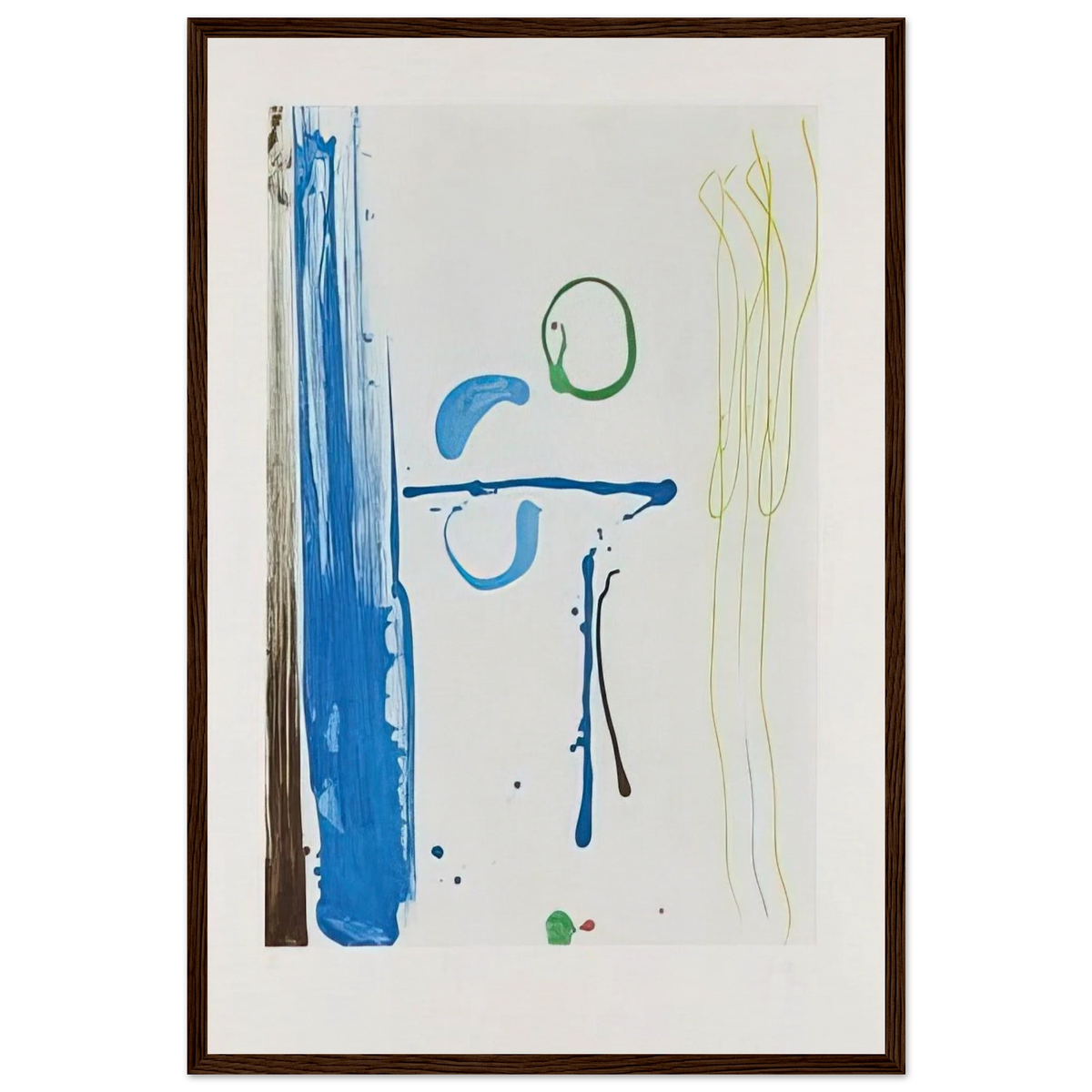 Sunshine After Rain - 1987 Framed Poster | Helen Frankenthaler Framed Prints Wall Art | Frankenthaler Helen