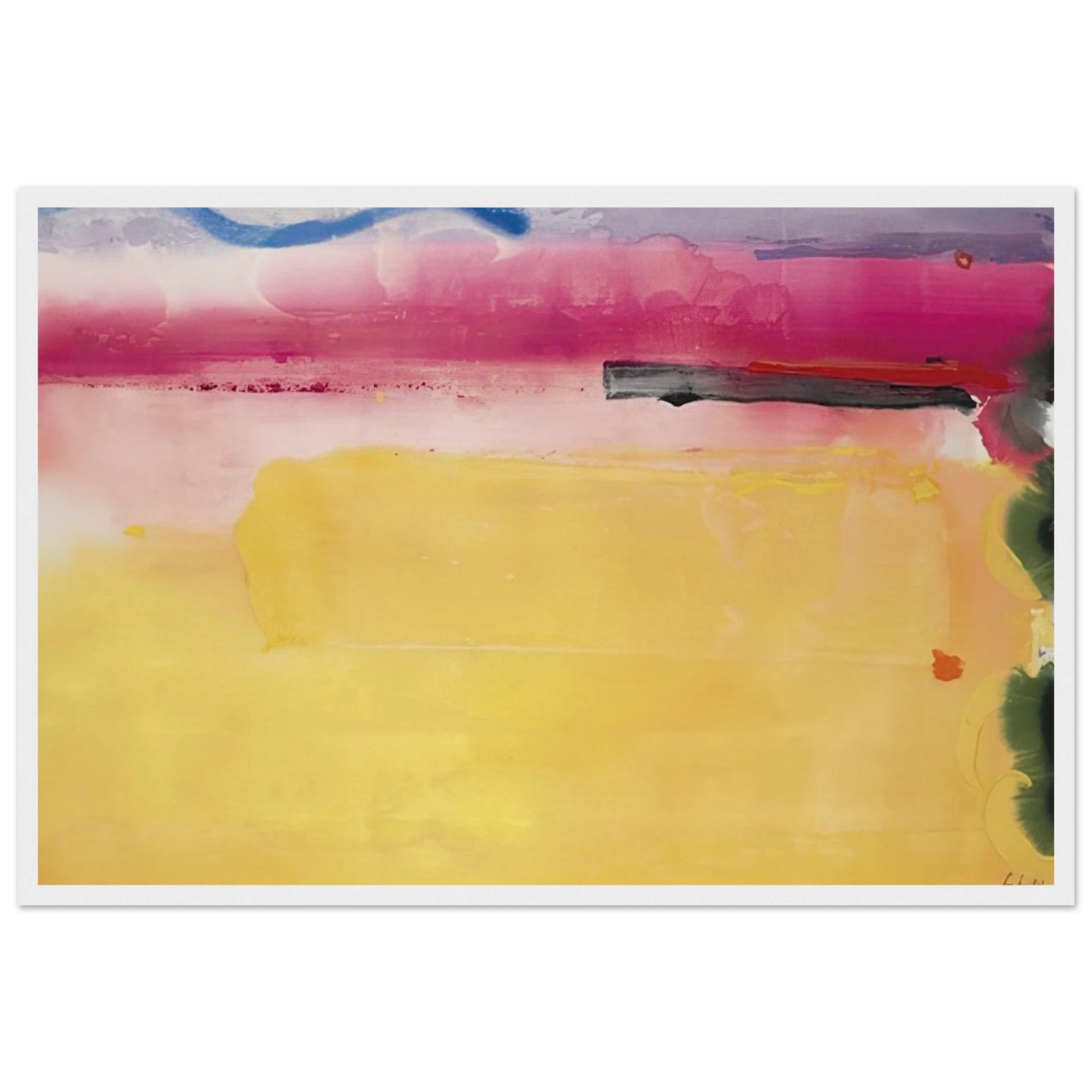 Black-Eyed Susan - 1988 Framed Poster | Helen Frankenthaler Framed Prints Wall Art | Frankenthaler Helen