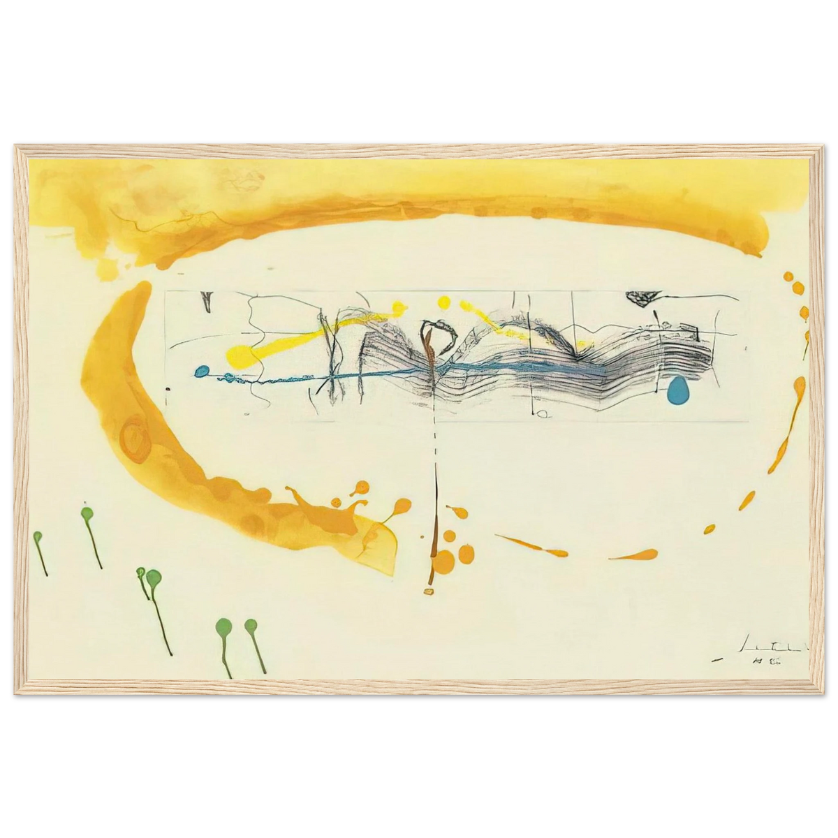 Making Music - 2000 Framed Poster | Helen Frankenthaler Framed Prints Wall Art | Frankenthaler Helen