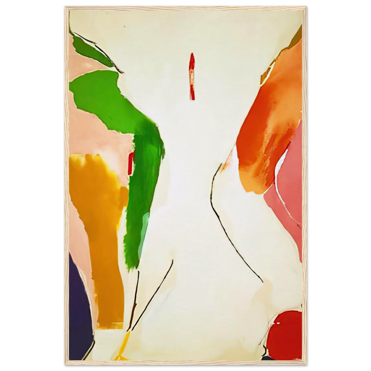 Living Edge - 1973 Framed Poster | Helen Frankenthaler Framed Prints Wall Art | Frankenthaler Helen