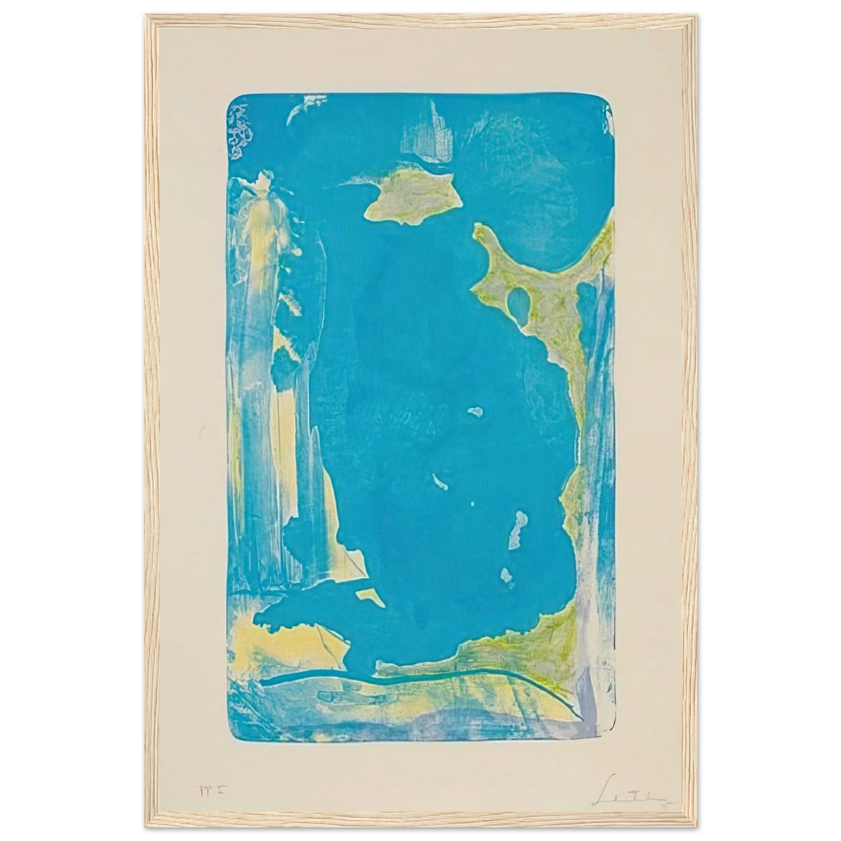 Reflections IV - 1995 Framed Poster | Helen Frankenthaler Framed Prints Wall Art | Frankenthaler Helen