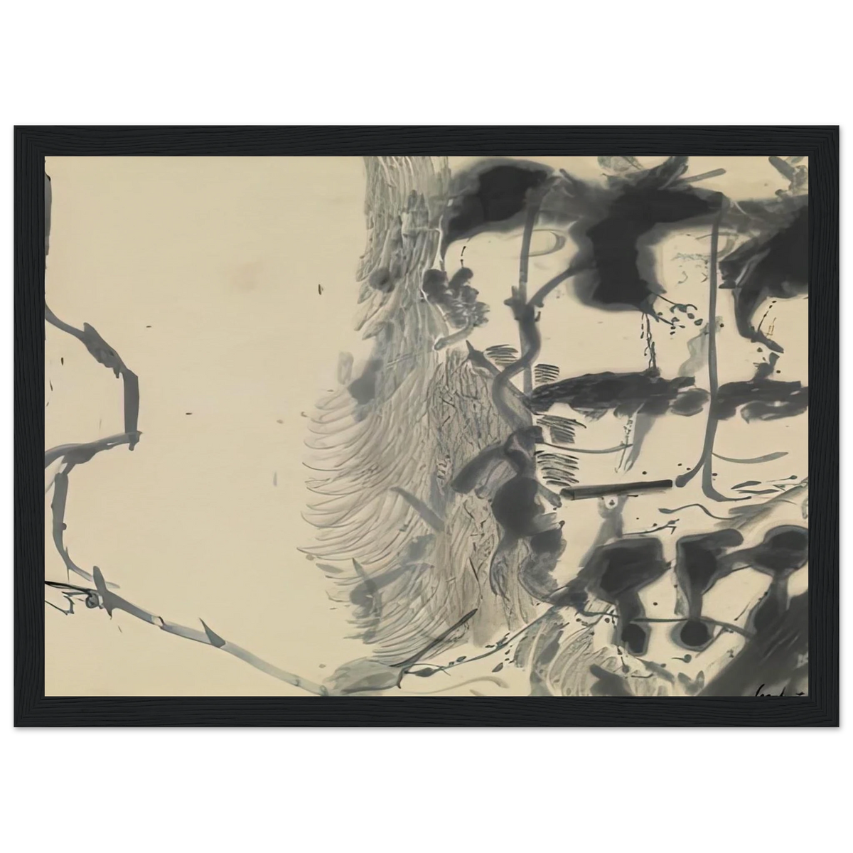 New York Bamboo, 1957- Framed Poster | Helen Frankenthaler Framed Prints Wall Art | Frankenthaler Helen