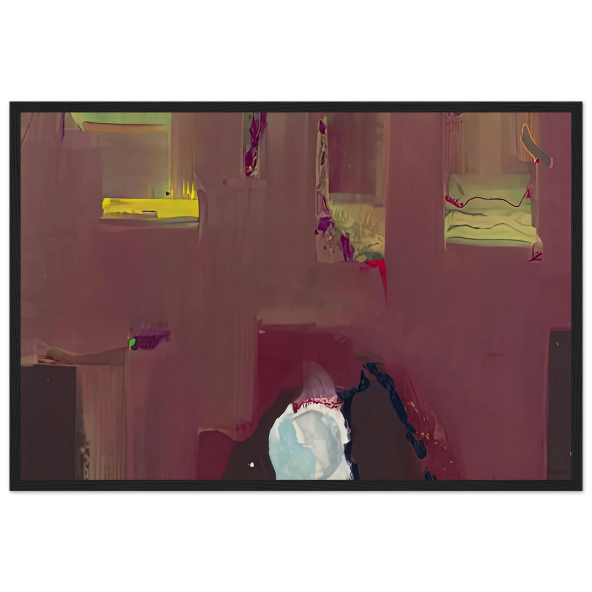 Yin Yang, 1990- Framed Poster | Helen Frankenthaler Framed Prints Wall Art | Frankenthaler Helen