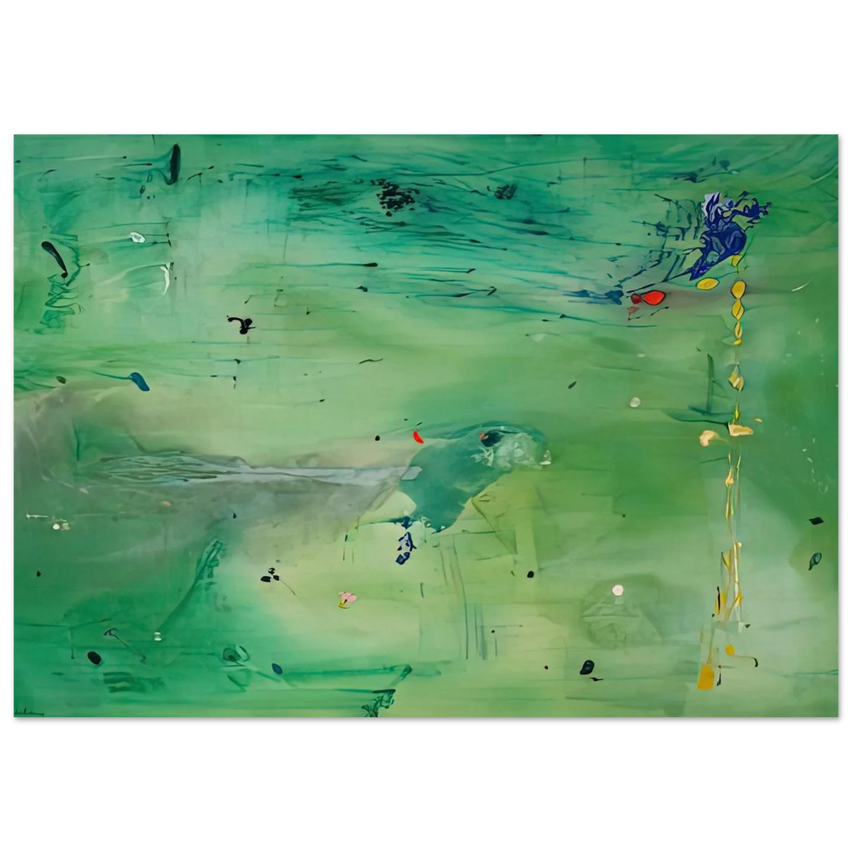 A Green Thought in a Green Shade, 1981- Poster | Helen Frankenthaler Poster | Frankenthaler Helen