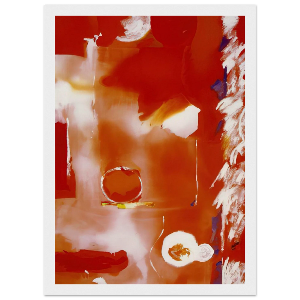 Seeing the Moon on a Hot Summer Day - 1987 Framed Poster | Helen Frankenthaler Framed Prints Wall Art | Frankenthaler Helen
