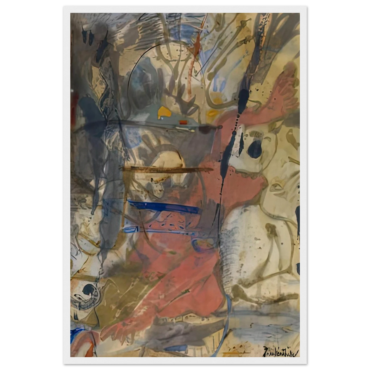 Europa, 1957- Framed Poster | Helen Frankenthaler Framed Prints Wall Art | Frankenthaler Helen