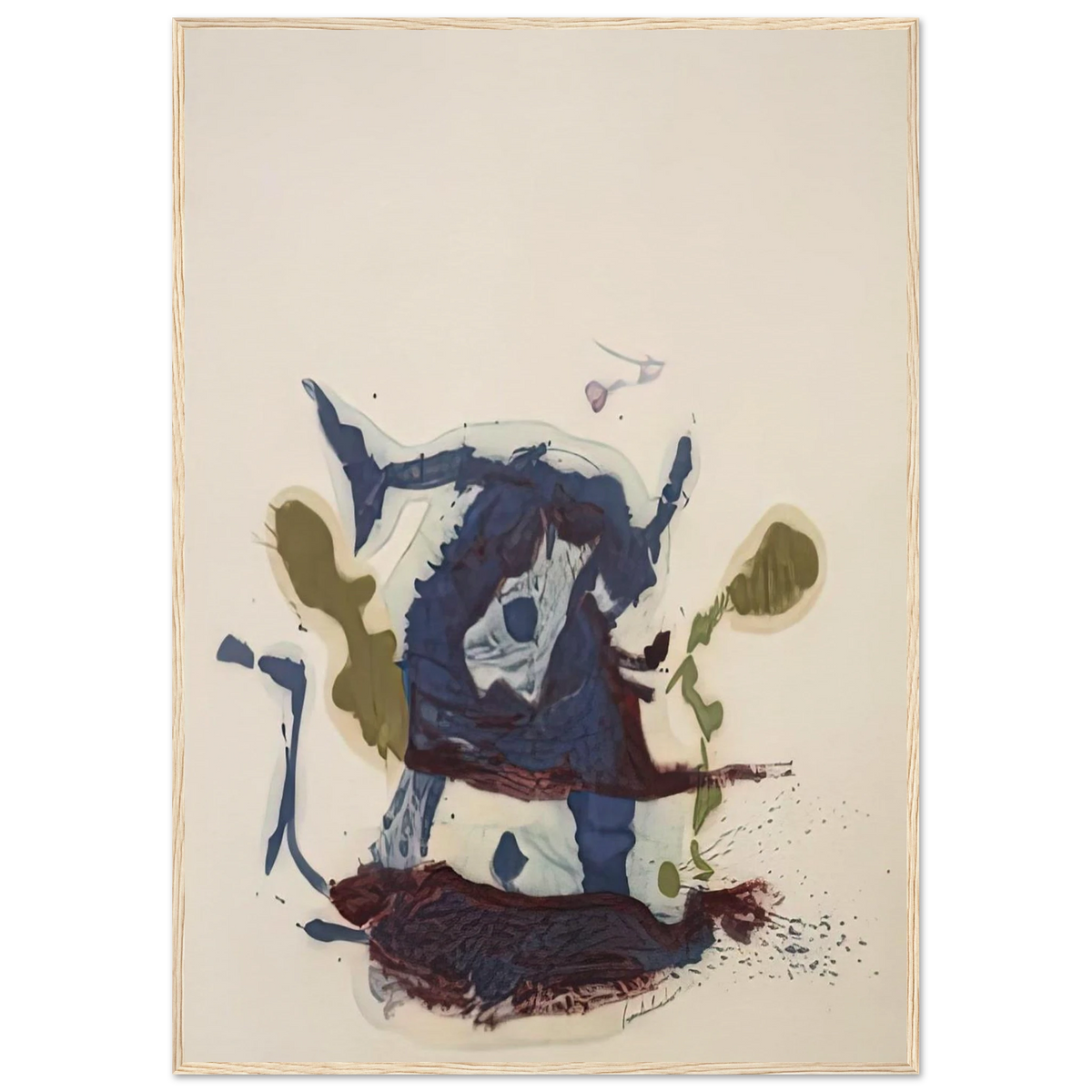 Vessel, 1961- Framed Poster | Helen Frankenthaler Framed Prints Wall Art | Frankenthaler Helen