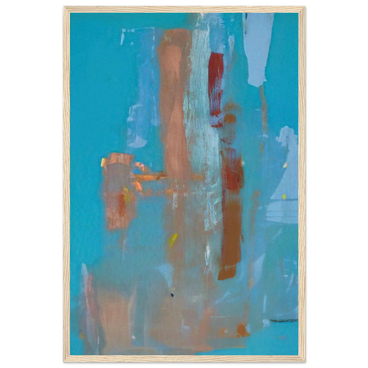 In on Blue - 1976 Framed Poster | Helen Frankenthaler Framed Prints Wall Art | Frankenthaler Helen