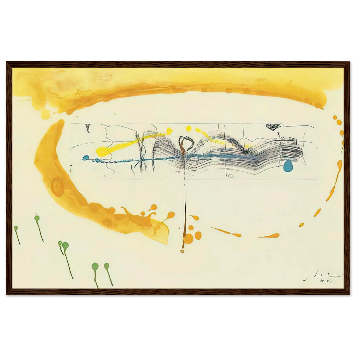 Making Music - 2000 Framed Poster | Helen Frankenthaler Framed Prints Wall Art | Frankenthaler Helen