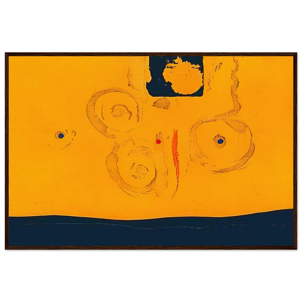 Plaza Real - 1988 Framed Poster | Helen Frankenthaler Framed Prints Wall Art | Frankenthaler Helen