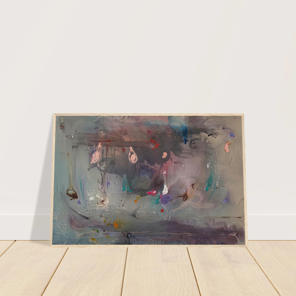 Grey Fireworks, 1982- Framed Poster | Helen Frankenthaler Framed Prints Wall Art | Frankenthaler Helen