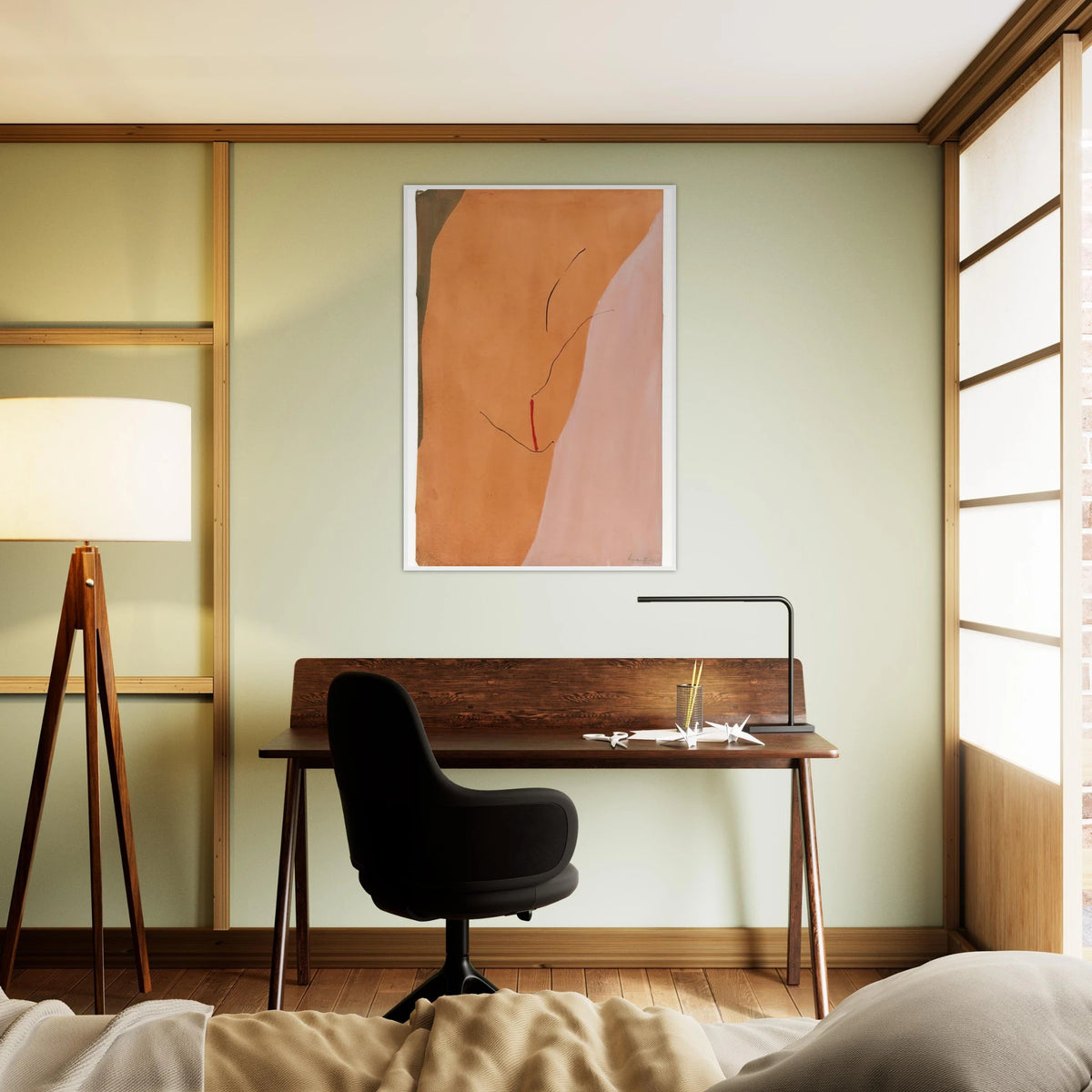 Sanguine Mood - 1971 Framed Poster | Helen Frankenthaler Framed Prints Wall Art | Frankenthaler Helen