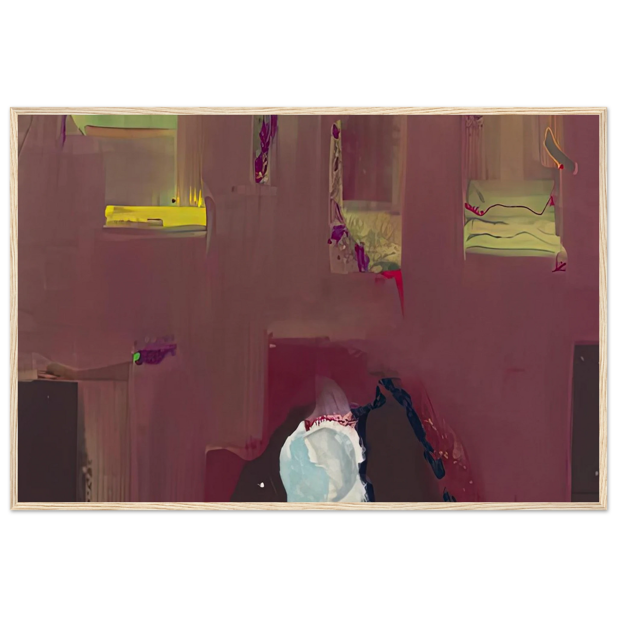 Yin Yang, 1990- Framed Poster | Helen Frankenthaler Framed Prints Wall Art | Frankenthaler Helen