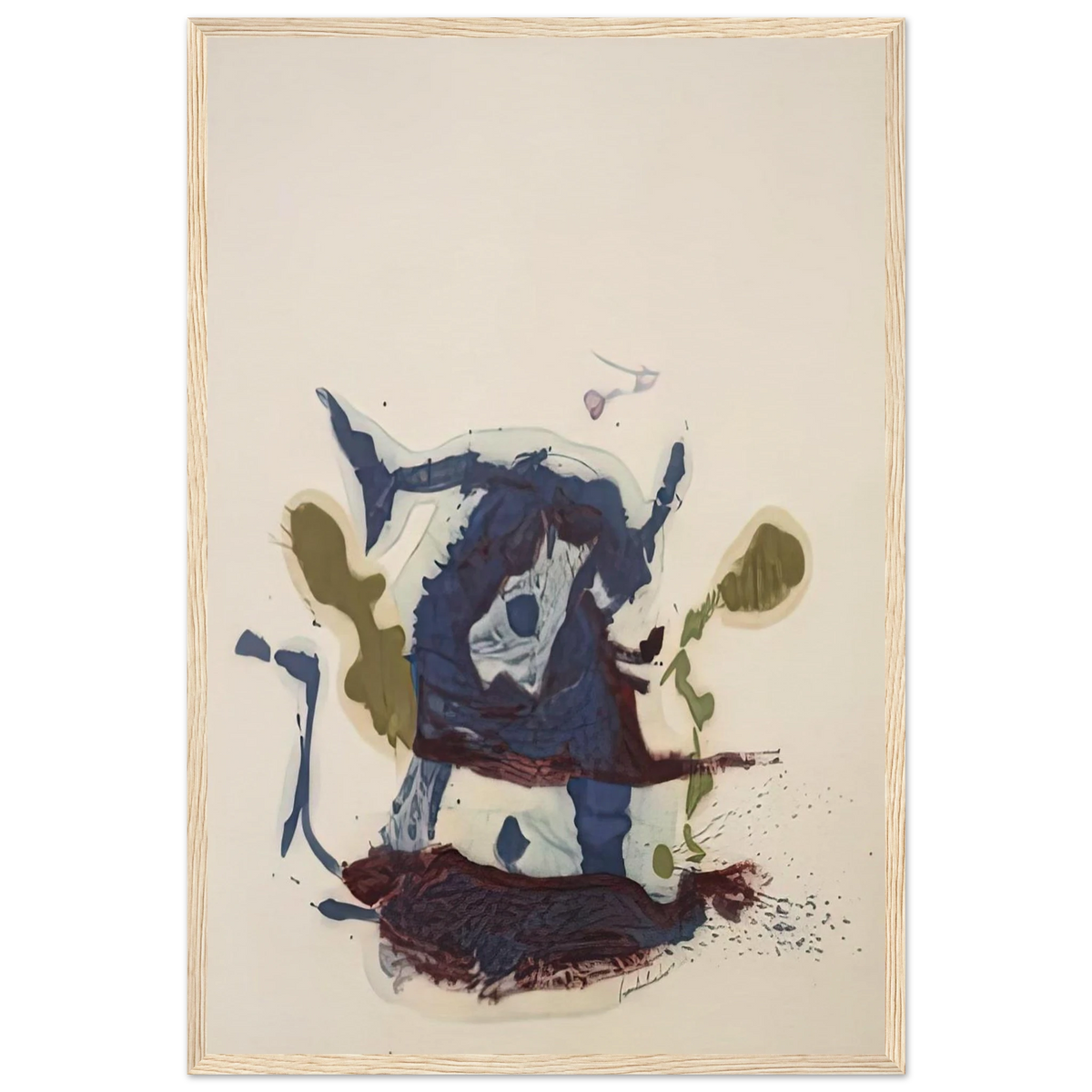 Vessel, 1961- Framed Poster | Helen Frankenthaler Framed Prints Wall Art | Frankenthaler Helen