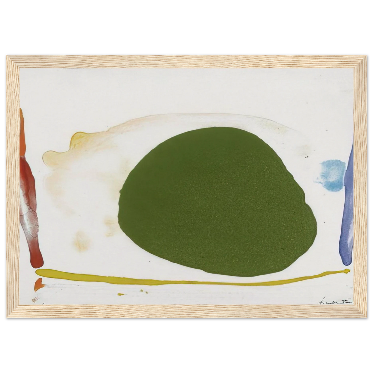 Thanksgiving Day - 1973 Framed Poster | Helen Frankenthaler Framed Prints Wall Art | Frankenthaler Helen