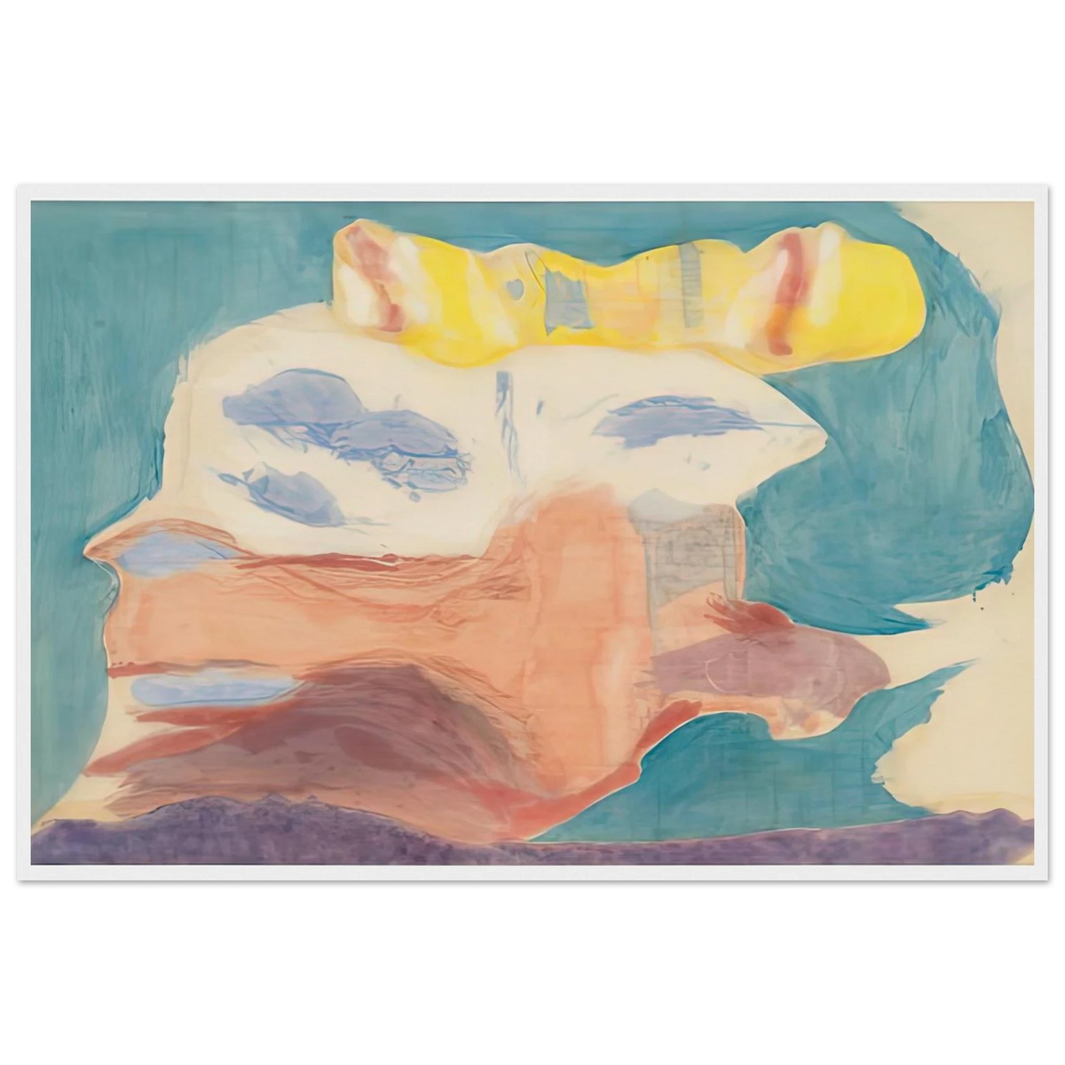 Sea Goddess, 1963- Framed Poster | Helen Frankenthaler Framed Prints Wall Art | Frankenthaler Helen