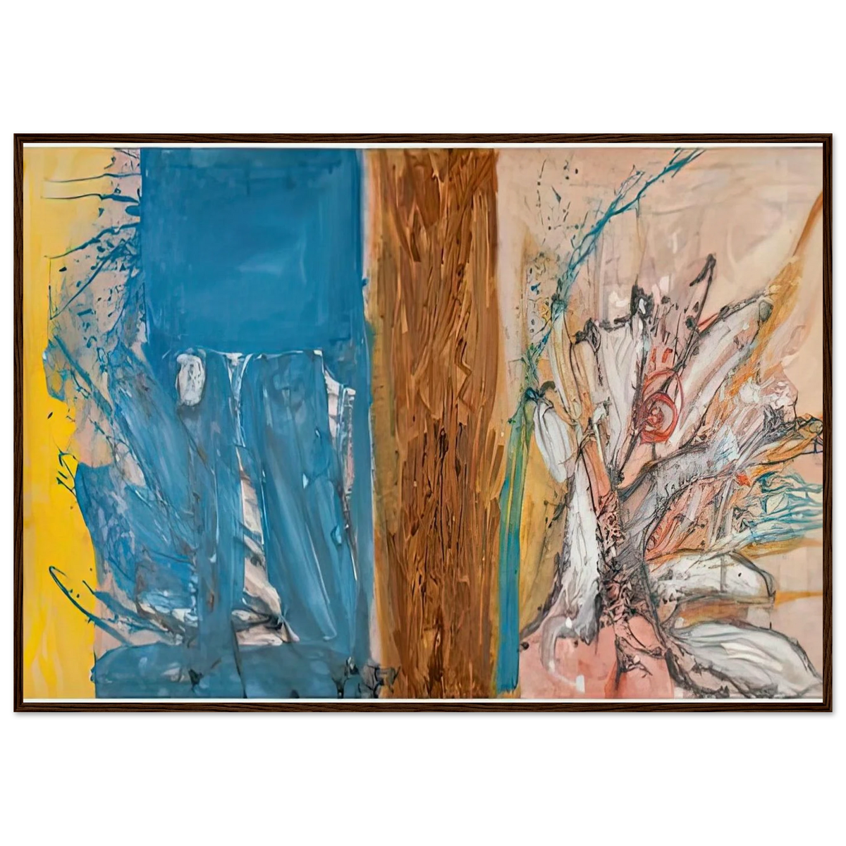 The Façade, 1954- Framed Poster | Helen Frankenthaler Framed Prints Wall Art | Frankenthaler Helen