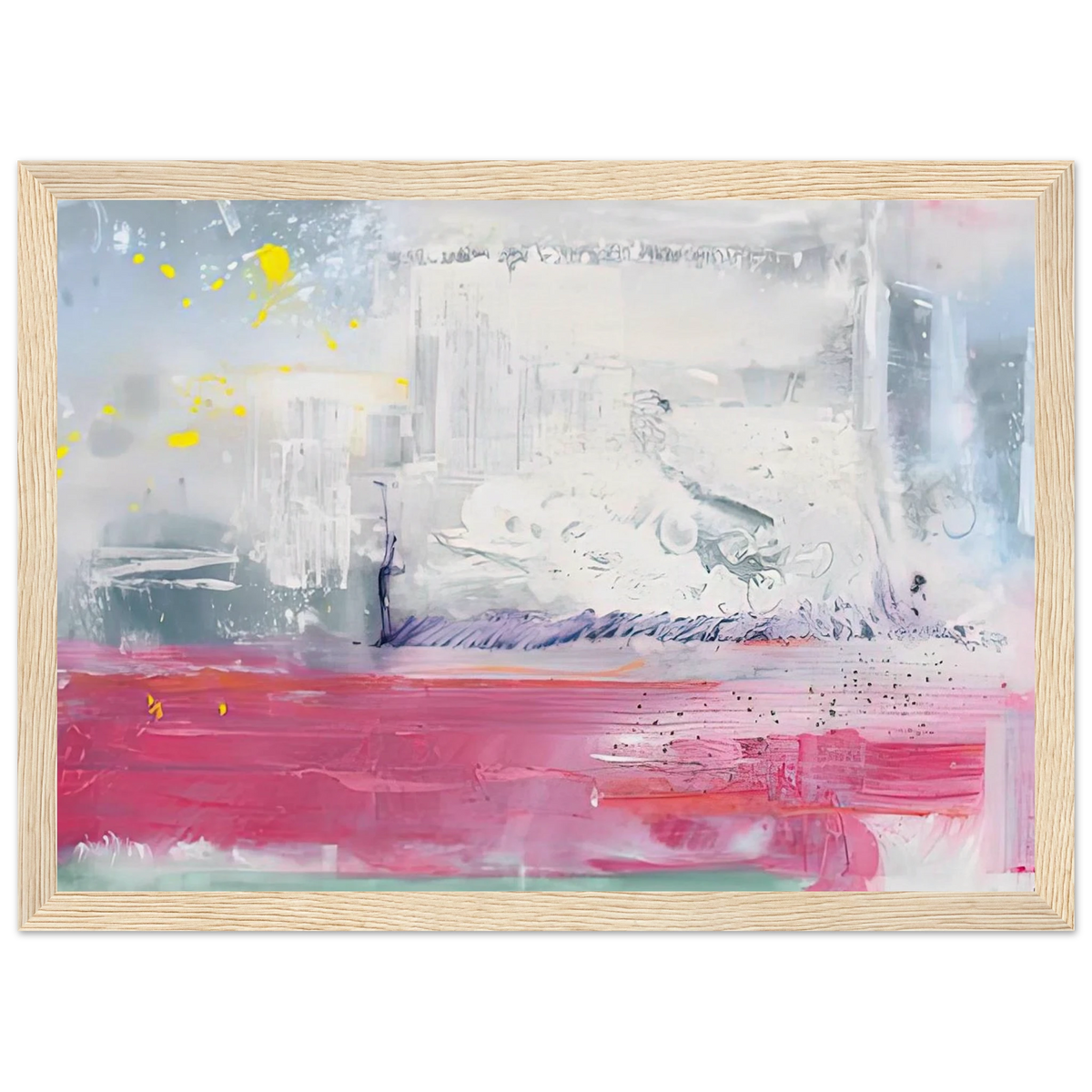 Hot Ice, 1990- Framed Poster | Helen Frankenthaler Framed Prints Wall Art | Frankenthaler Helen