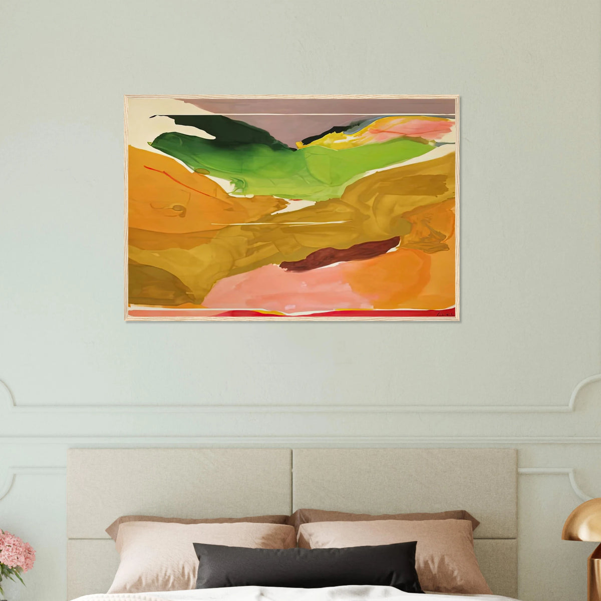 Nature Abhors a Vacuum, 1973- Framed Poster | Helen Frankenthaler Framed Prints Wall Art | Frankenthaler Helen
