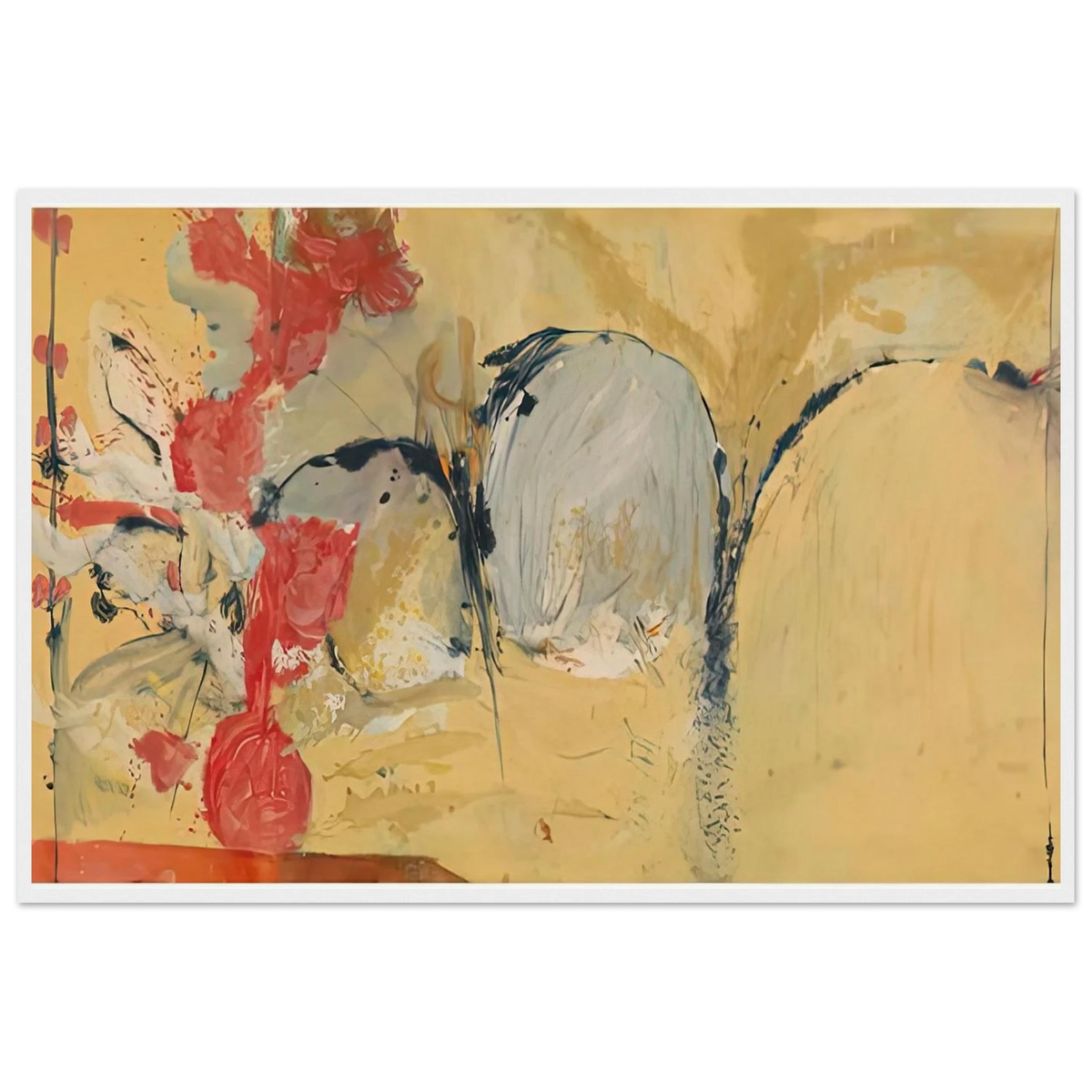Large Abstract Still Life, 1951- Framed Poster | Helen Frankenthaler Framed Prints Wall Art | Frankenthaler Helen