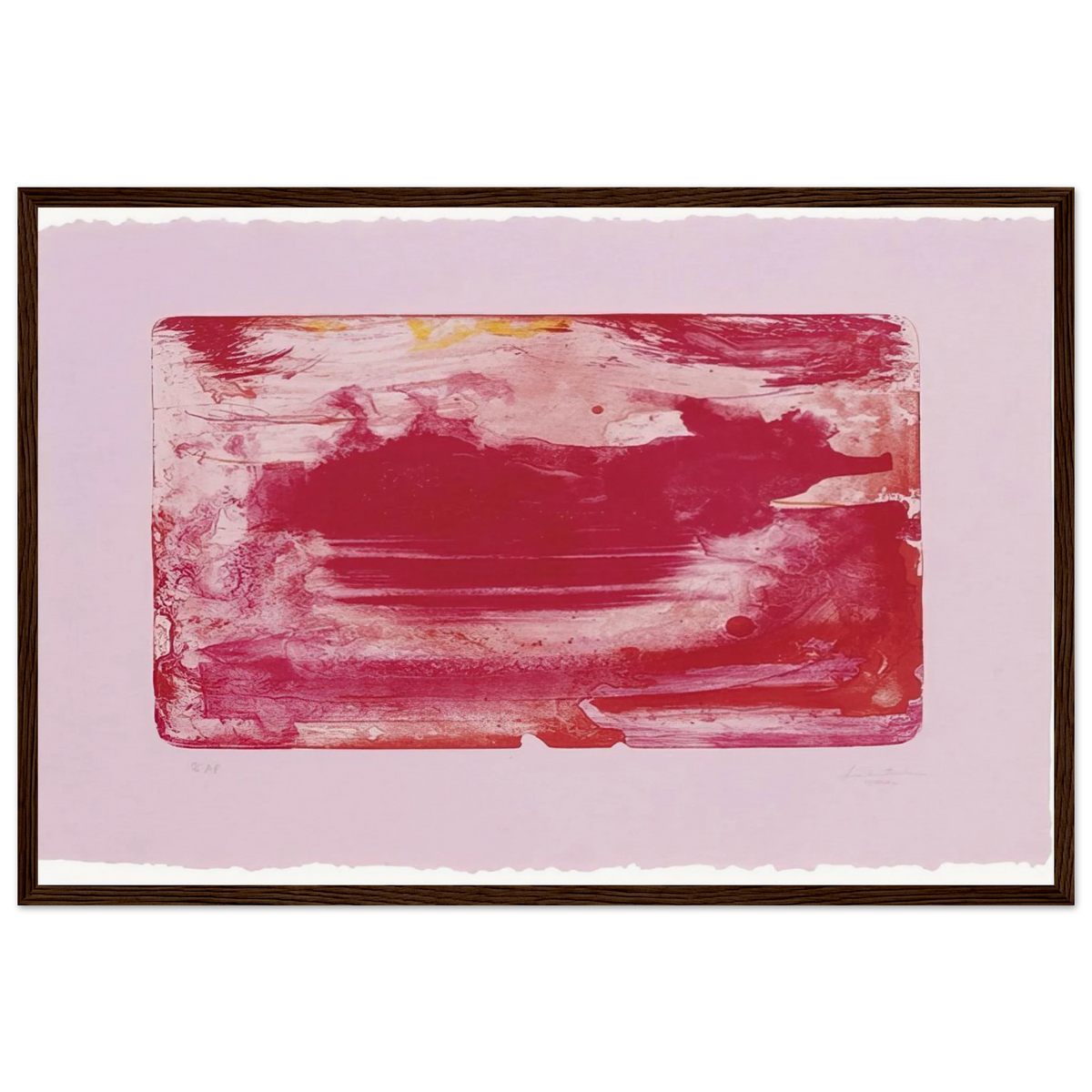 The Red Sea - 1982 Framed Poster | Helen Frankenthaler Framed Prints Wall Art | Frankenthaler Helen