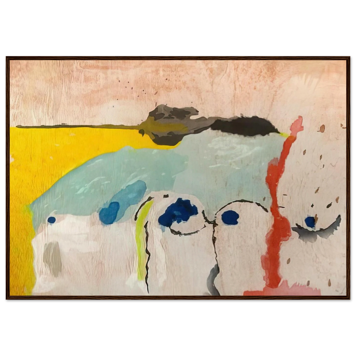 Tales of Genji I - 1998 Framed Poster | Helen Frankenthaler Framed Prints Wall Art | Frankenthaler Helen