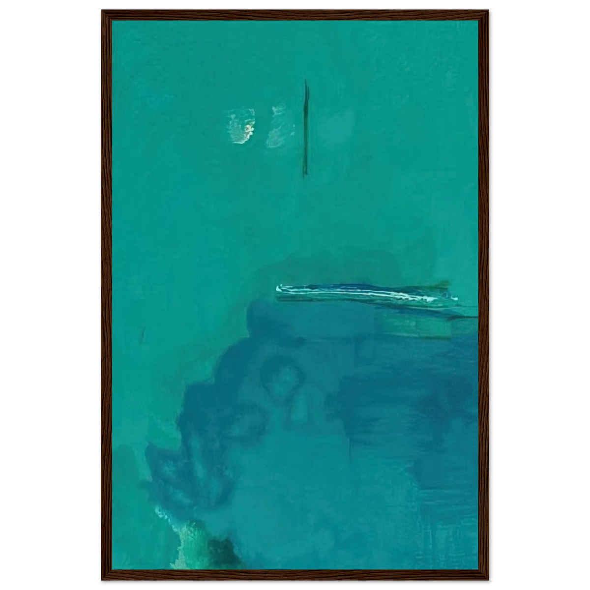 Contentment Island - 2004 Framed Poster | Helen Frankenthaler Framed Prints Wall Art | Frankenthaler Helen