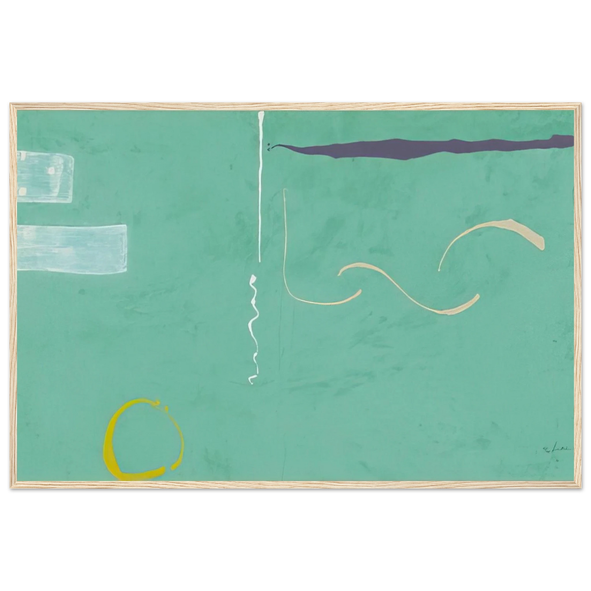 Tahiti - 1989 Framed Poster | Helen Frankenthaler Framed Prints Wall Art | Frankenthaler Helen