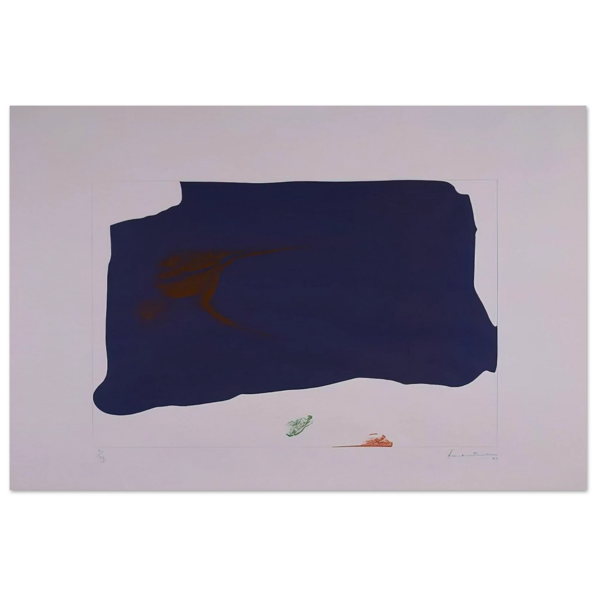 Variation II on Mauve Corner - 1969 Poster | Helen Frankenthaler Poster | Frankenthaler Helen