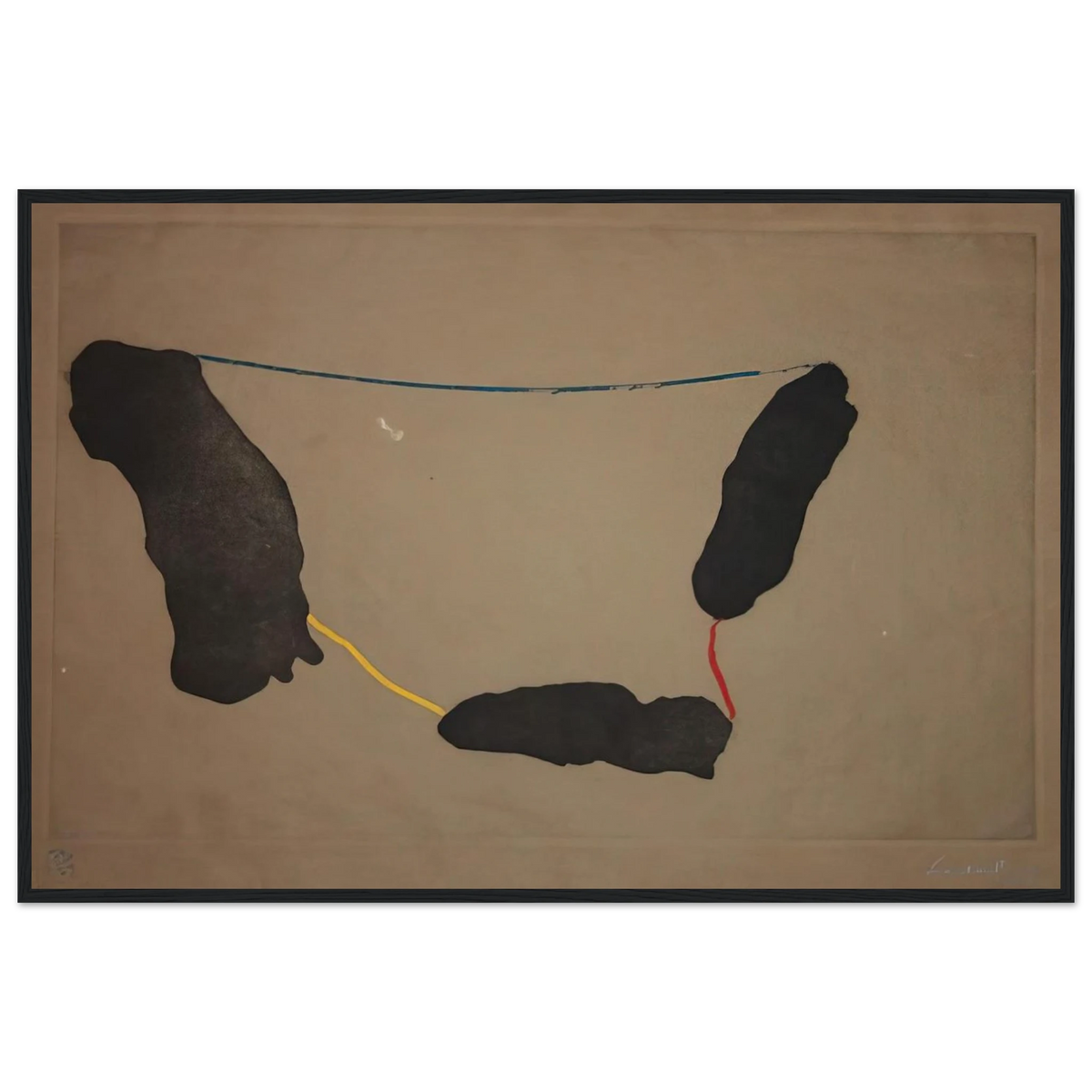 Connected By Joy - 1973 Framed Poster | Helen Frankenthaler Framed Prints Wall Art | Frankenthaler Helen