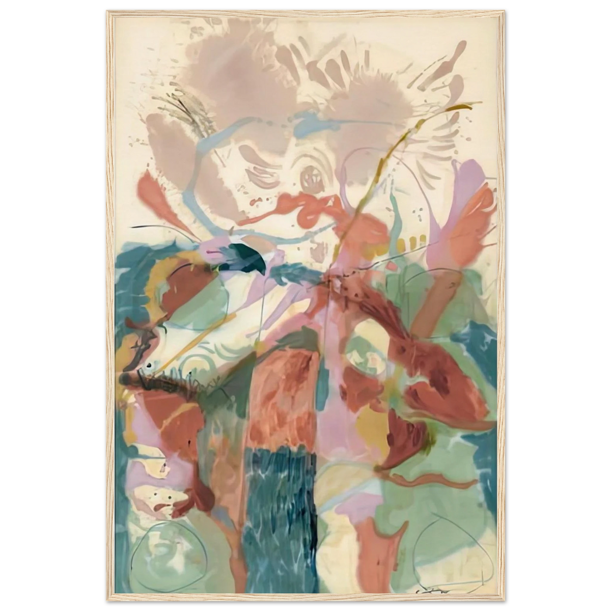 Jacob's Ladder, 1957- Framed Poster | Helen Frankenthaler Framed Prints Wall Art | Frankenthaler Helen