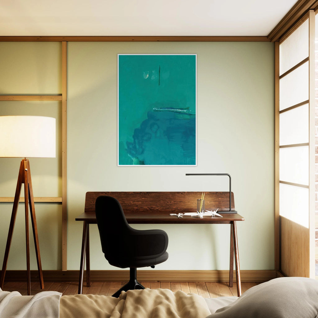Contentment Island - 2004 Framed Poster | Helen Frankenthaler Framed Prints Wall Art | Frankenthaler Helen