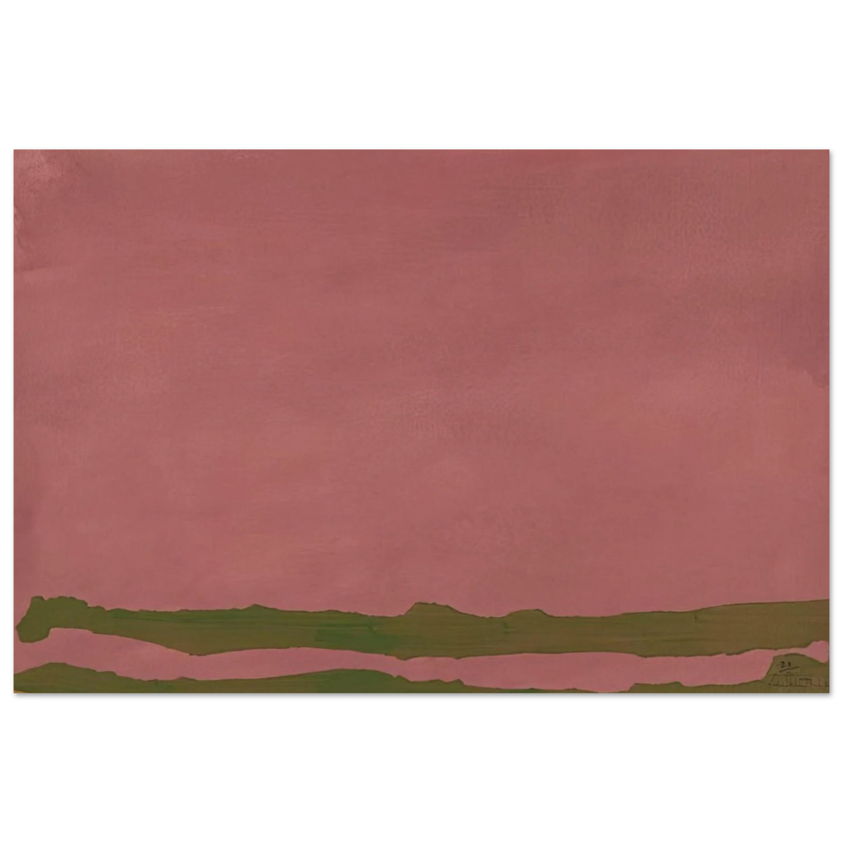 Green Likes Mauve - 1970 Poster | Helen Frankenthaler Poster | Frankenthaler Helen