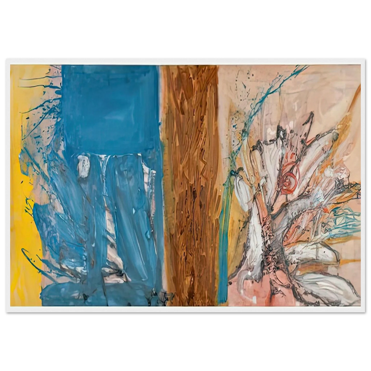 The Façade, 1954- Framed Poster | Helen Frankenthaler Framed Prints Wall Art | Frankenthaler Helen