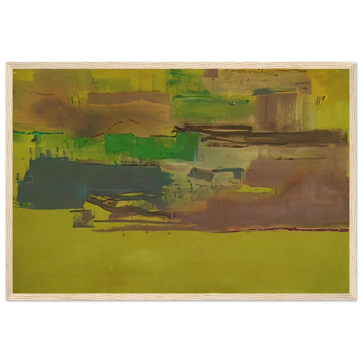 August Deep - 1978 Framed Poster | Helen Frankenthaler Framed Prints Wall Art | Frankenthaler Helen