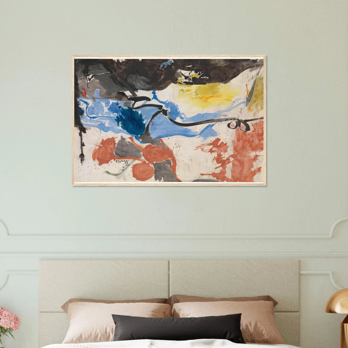Hotel Cro-Magnon, 1958- Framed Poster | Helen Frankenthaler Framed Prints Wall Art | Frankenthaler Helen