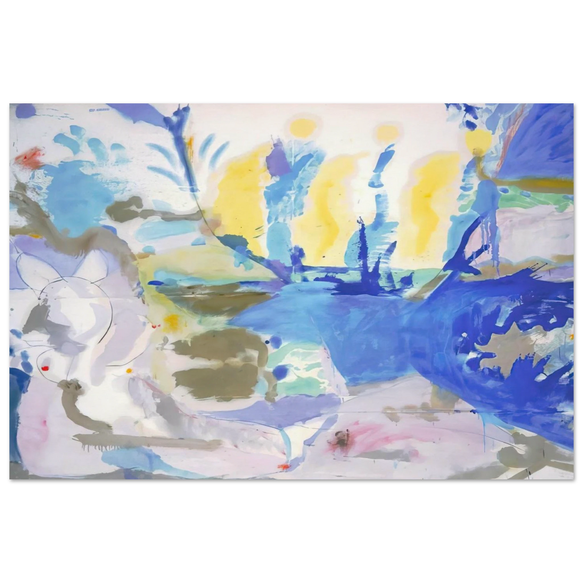 Basque Beach - 1958 Poster | Helen Frankenthaler Poster | Frankenthaler Helen