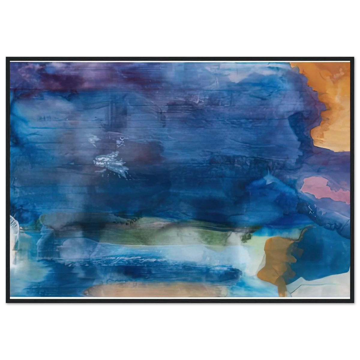 Riverhead, 1963-64- Framed Poster | Helen Frankenthaler Framed Prints Wall Art | Frankenthaler Helen