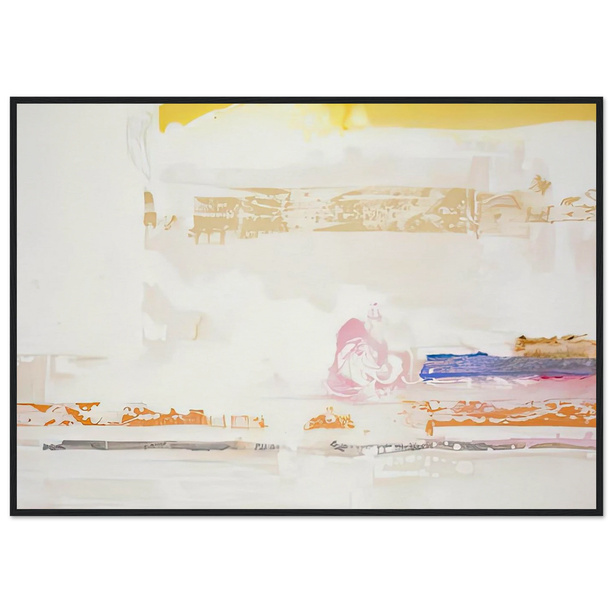 Snow Basin, 1990- Framed Poster | Helen Frankenthaler Framed Prints Wall Art | Frankenthaler Helen