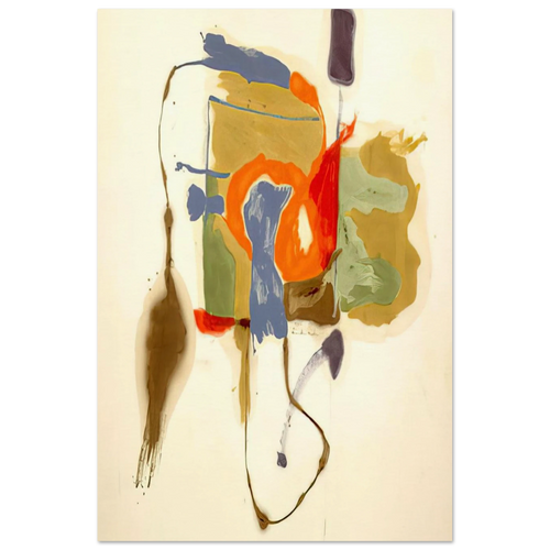 Blue Form in a Scene - 1961 Poster | Helen Frankenthaler Poster | Frankenthaler Helen