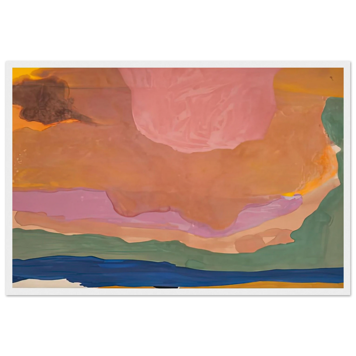 Flood, 1967- Framed Poster | Helen Frankenthaler Framed Prints Wall Art | Frankenthaler Helen